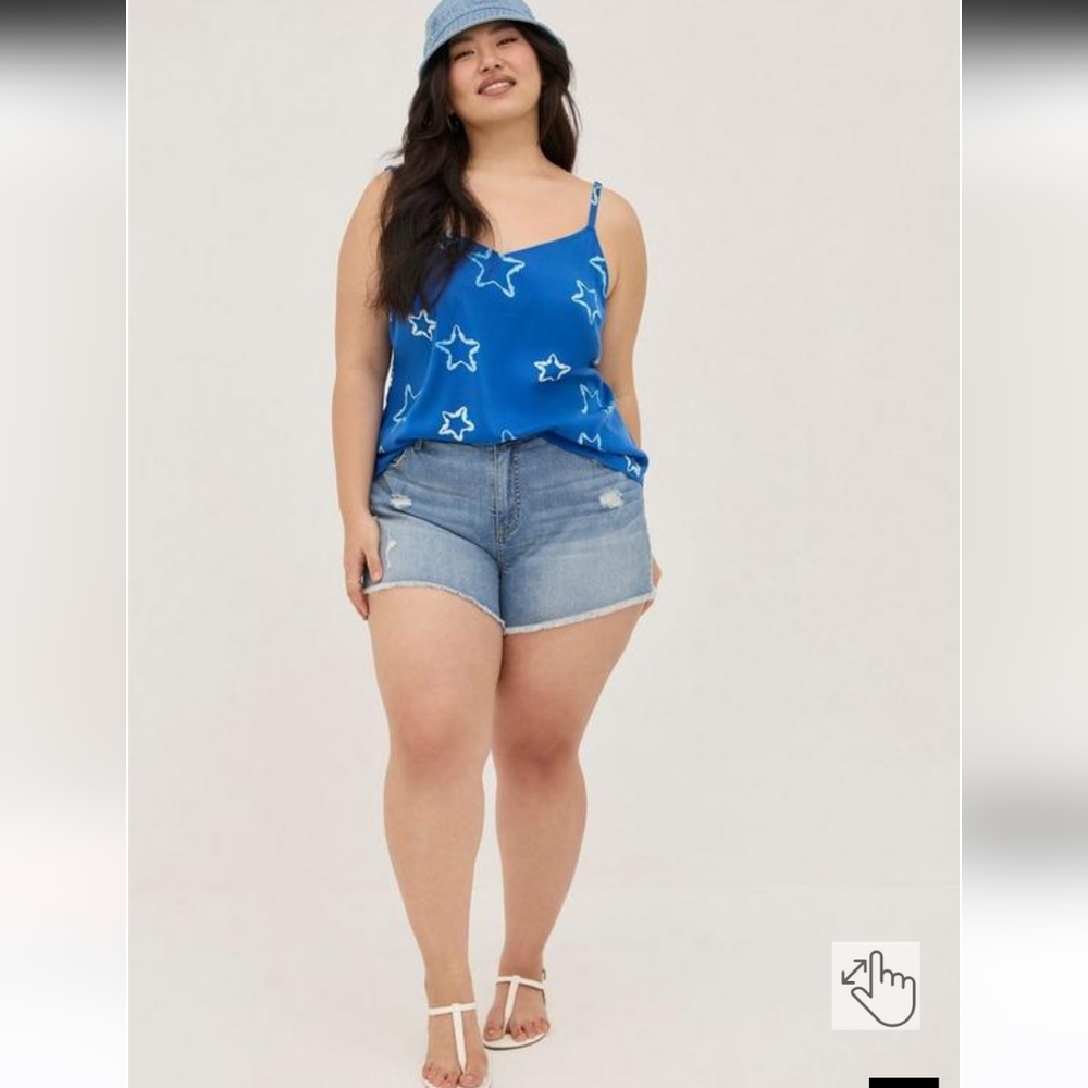 Torrid Ava Stretch Challis Cami Size 3 - Picture 8 of 9